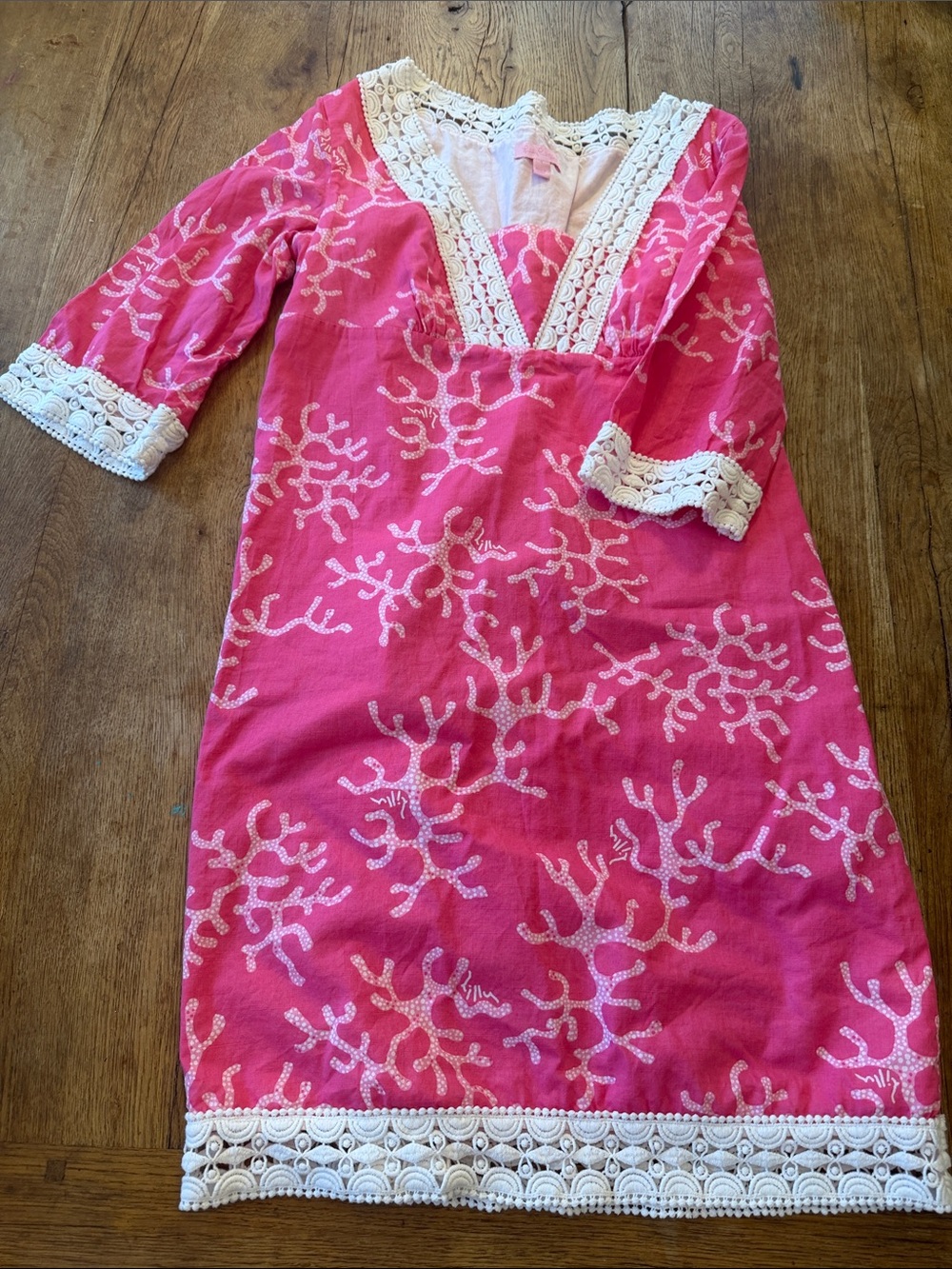 Vineyard Vines Fit & Flare Dress Coral size 4